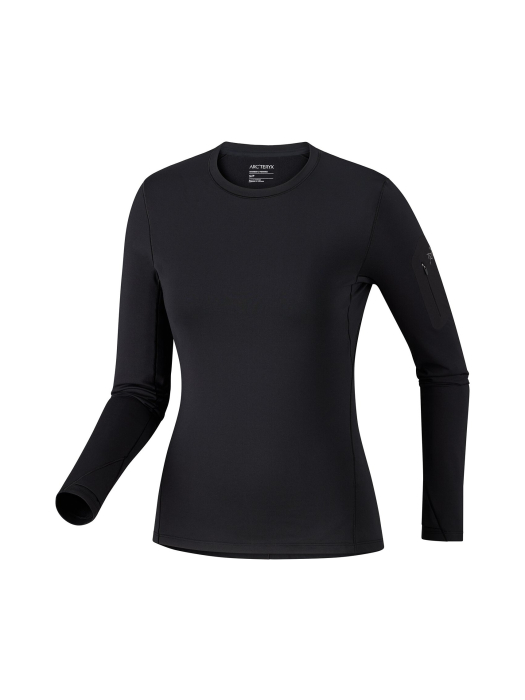 Rho Crew Neck LS Women black Rho Crew Neck LS Women black