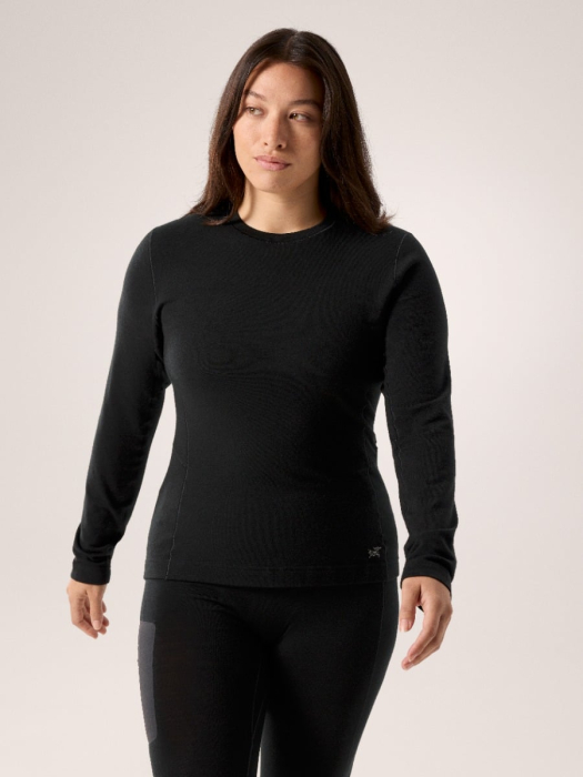 Lana Merino Wool Crew LS W black