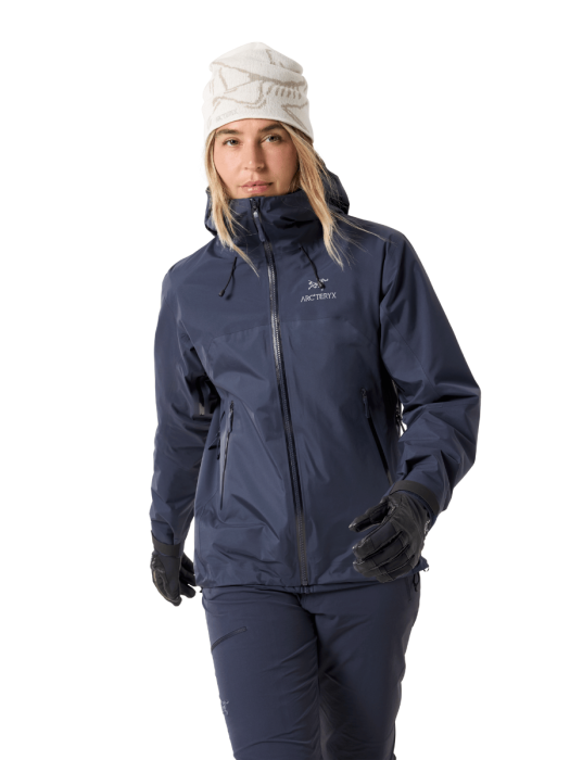 Women Beta AR Stormhood Jacket Black Sapphire