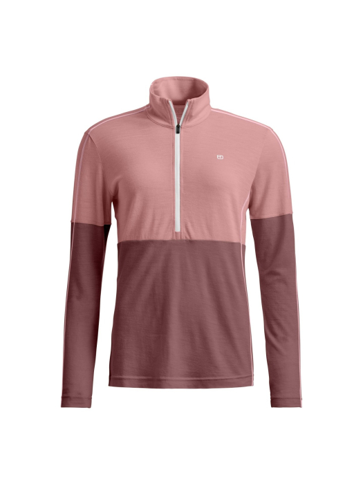 185 RockNwool Zip Neck W dusk-rose 185 RockNwool Zip Neck W dusk-rose